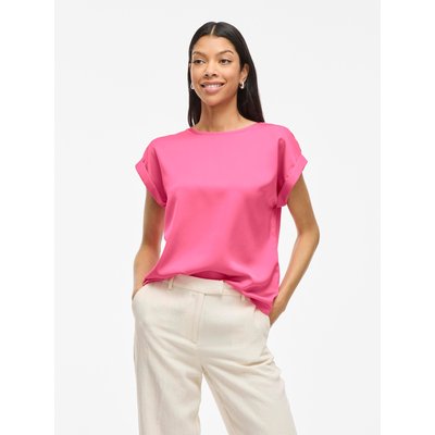 T-shirt satiné, col rond VILA