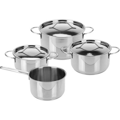 Batterie de cuisine en acier inoxydable tous feux 7 pièces WADIGA