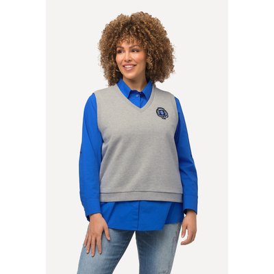 Pull sans manches en molleton à col en V ULLA POPKEN