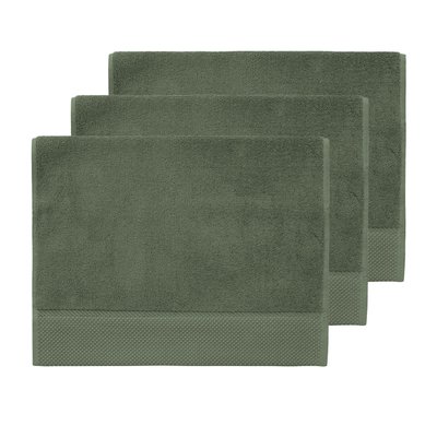 3 grandes serviettes invité Zéro Twist 560 g/m² SENSOFT SENSEI MAISON
