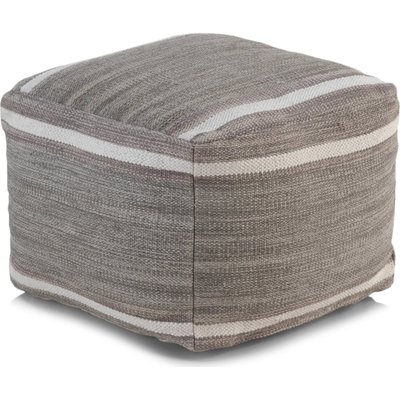 pouf coton  multifonction assise ou reposepieds élégant RECOLLECTION