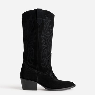 Botte À Talon en cuir TASLIMO TEXTO