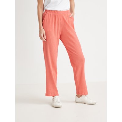 Pantalon en tissu créponné COULEURS ET PRIX