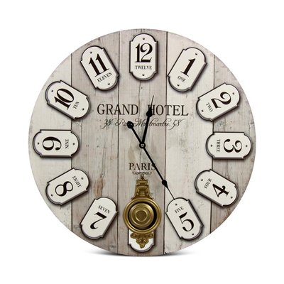 Horloge ancienne balancier grand hôtel DECORATION D’AUTREFOIS