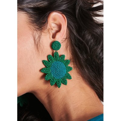 Boucles d'oreilles fleurs en perles LA FEE MARABOUTEE