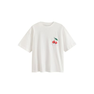 T-shirt oversize à motif cerise NEXT