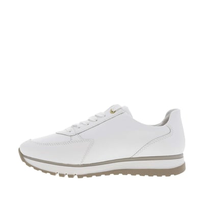 Baskets running en cuir blanches à semelle à talon compensé bas et à lacets RIEKER