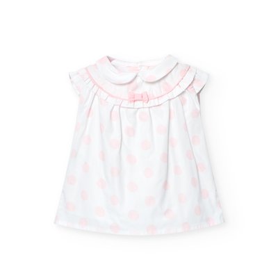 Robe en coton avec imprimé pois BOBOLI