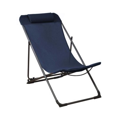 Chilienne en acier et toile Globe Graphite, Bleu PROLOISIRS