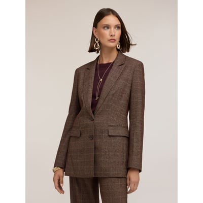 Blazer à carreaux teint fil MOTIVI