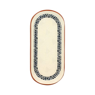 Plat ovale en faïence 26 x 12,5cm, AMATXI NOVASTYL