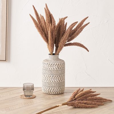 Set of 6 63cm Mulberry Brown Foxtail Hand-Tied 3 Stem Bundles SO'HOME