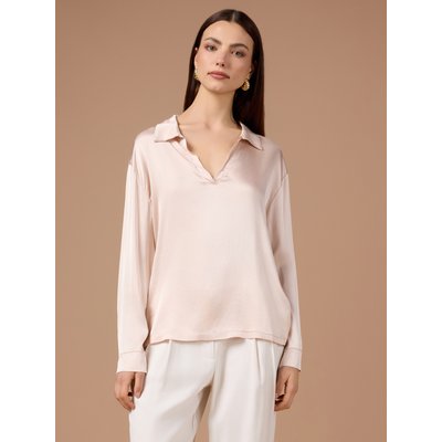 CHEMISIER réalisé en satin mélangé viscose OLTRE