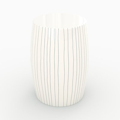 Table d'appoint ronde en métal rayé D26 cm - NELLO RENDEZ-VOUS DÉCO
