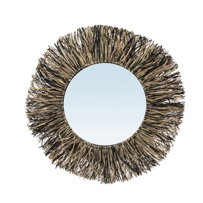 Miroir en raphia RAFFIA BAZAR BIZAR