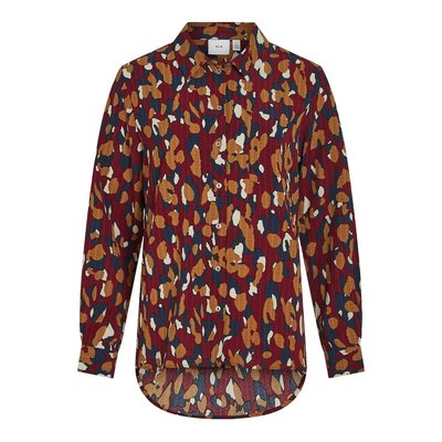 Gefleckte Hemdbluse VILA