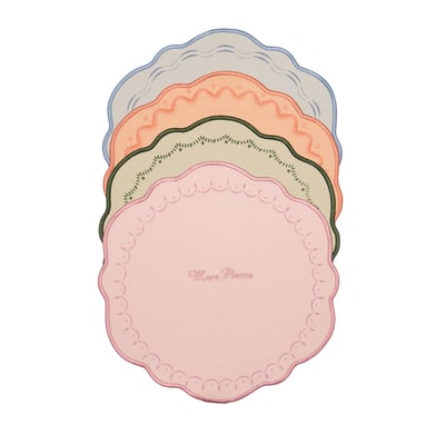 Set of 4 Slogan Placemats YVONNE ELLEN