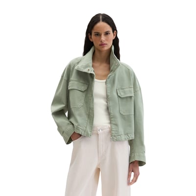 Veste Funnel-Neck loose en coton garment dyed MARC O'POLO