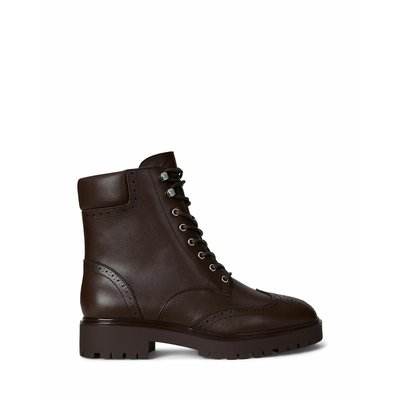 Bottines lacées en cuir lisse Allyson LAUREN RALPH LAUREN