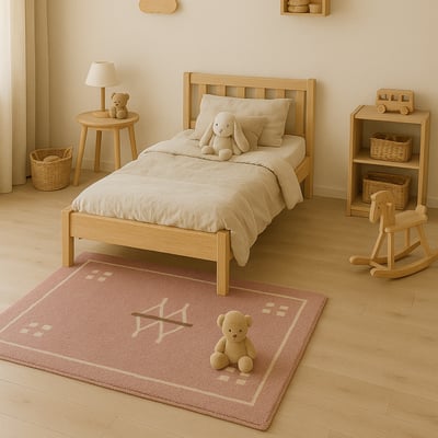 Tapis lavable en coton, RABAT HAPPY DECOR KIDS