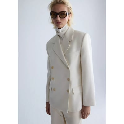 Blazer en laine double boutonnage MANGO