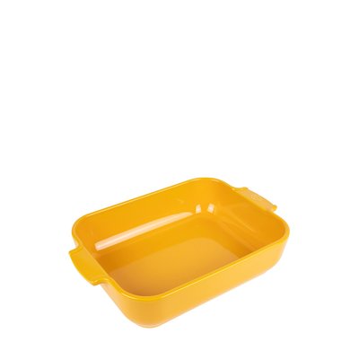Plat four céramique rectangle jaune safran 32 cm - 12.5in Appolia PEUGEOT