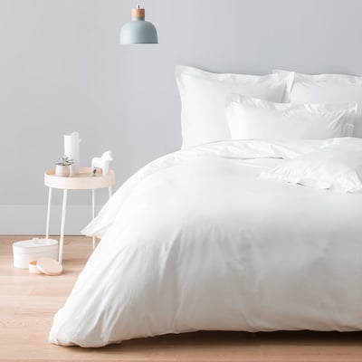 Housse de couette percale de coton peigné 160 fils - 400tc STOCKHOLM COTTON & CO