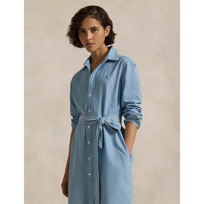 Abito camicia midi con cintura POLO RALPH LAUREN