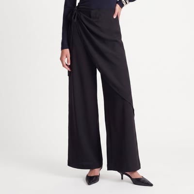 Pantalon portefeuille en taille haute ERERINE ARTLOVE