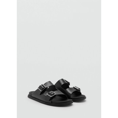Sandales boucles cuir MANGO MAN