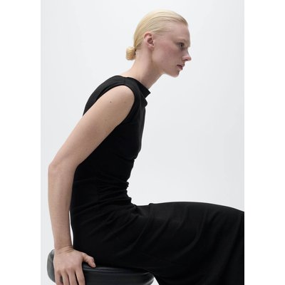 Robe midi drapée MANGO