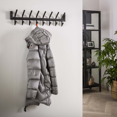 Portemanteau mural anthracite 16 patères RALF PIER IMPORT