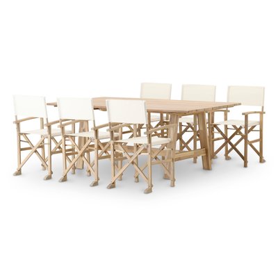 Salon de jardin, 6 chaises, JAVA LIGHT DEFORA HOME