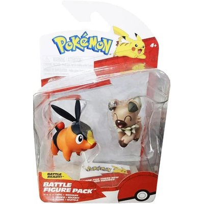 Pokémon Figurine de Combat – Tepic & Rockruff JAZWARES