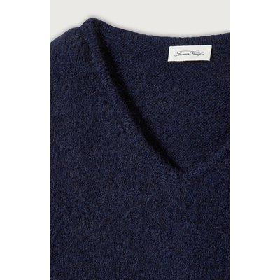 Pull ampio con scollo a V, maniche lunghe, EAST AMERICAN VINTAGE