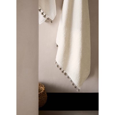Serviette de bain à pompons contrastés MANGO HOME