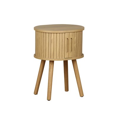 Table de chevet scandinave décor bois 2 portes coulissantes LEGACY SWEEEK