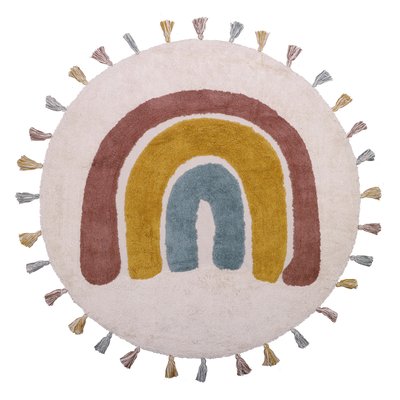 Tapis enfant coton lavable arc en ciel RAINBOW NATTIOT