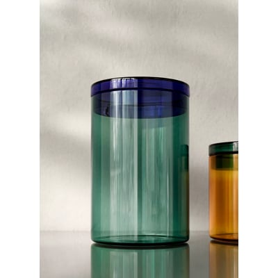 Bocal en verre bicolore MANGO HOME