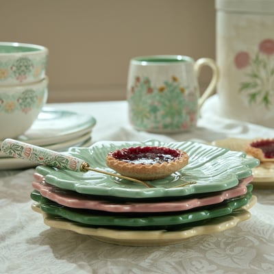 Set of 4 Kitchen Garden Assorted Cake Plates WILLIAM MORRIS AT HOME