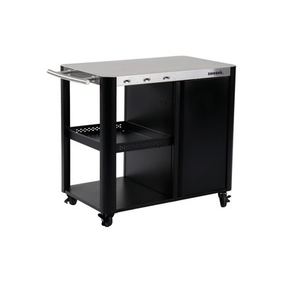 Desserte extérieure acier inoxydable avec tablette rabattable L94,5cm ANDY SWEEEK