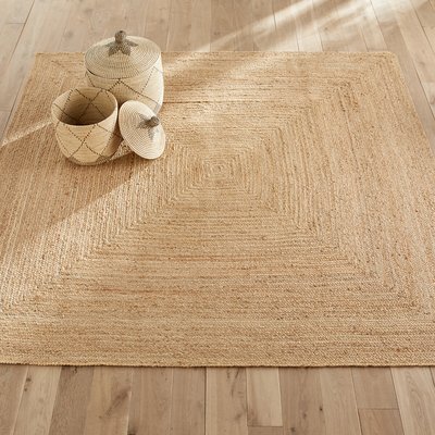 Quadratischer Teppich Hempy, Jute, handgeflochten AM.PM