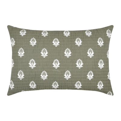 Coussin rectangulaire en coton à motif floral LOVELY CASA