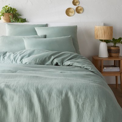 Housse de couette biface lin et coton lavés Annaba LA REDOUTE INTERIEURS