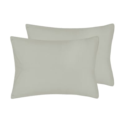 Lot de 2 taies d'oreiller jersey de coton MANHATTAN SENSEI MAISON