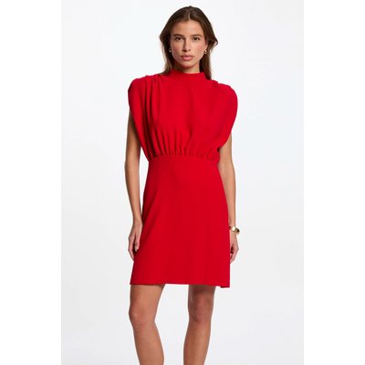 Robe courte ajustée épaulettes MORGAN