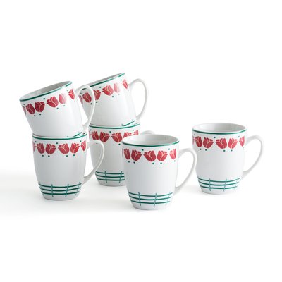 Lot de 6 mugs, Romati LA REDOUTE INTERIEURS