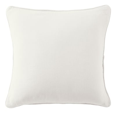 Coussin carré déhoussable 45x45 cm Gaze de Coton Terra Chantilly EDEN