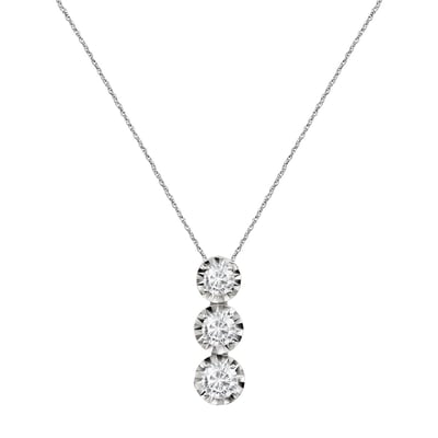Collier en or blanc 750 LUX ETOILE BLUESPIRIT