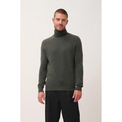 Pull Col Roulé Kaki Chiné Connor JUST CASHMERE